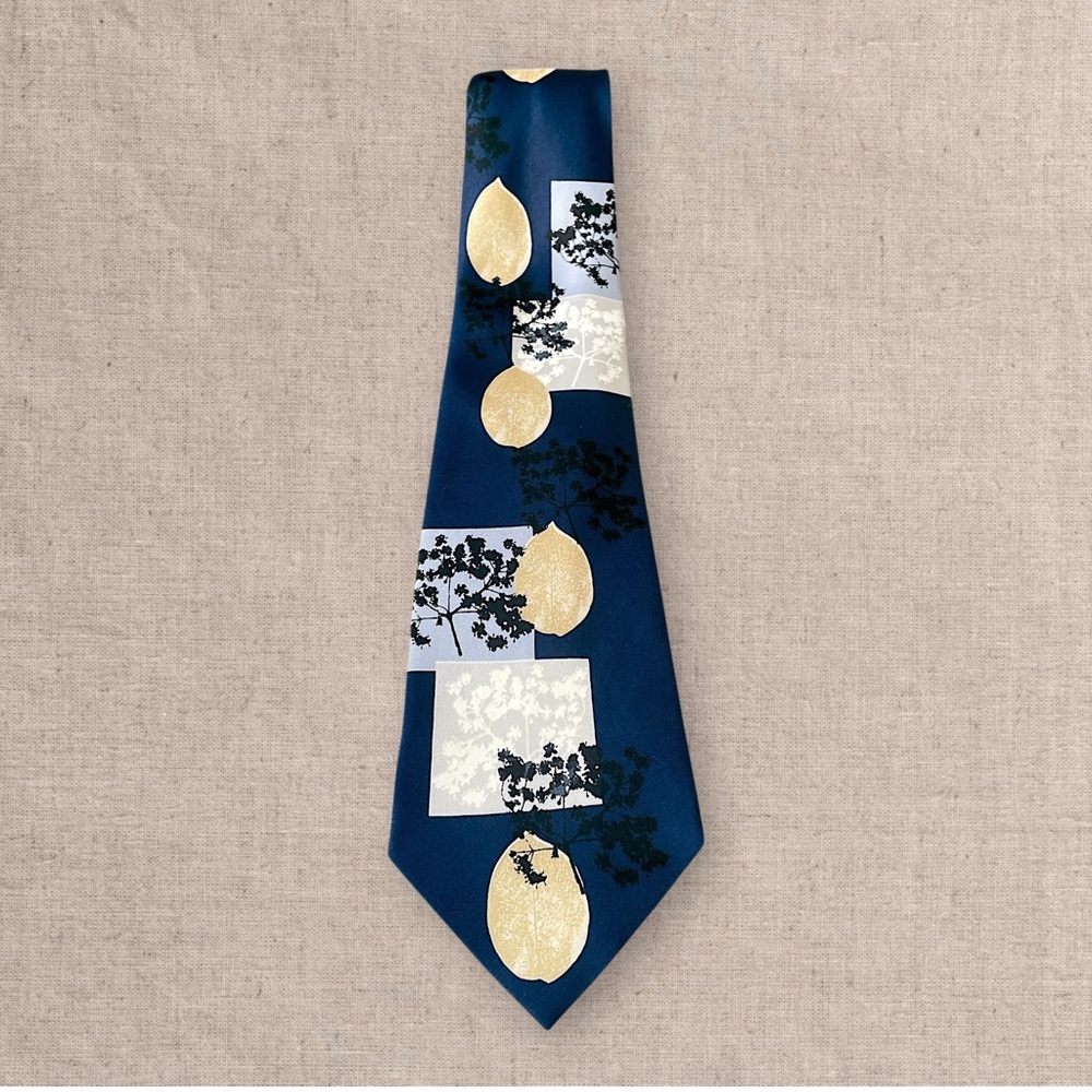 Christian Lacroix Silk Tie Abstract Moon Geometric Pattern Designer
